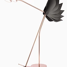 Постмодерн светодиодный светильник для гостиной с двойной головкой, регулируемая высота, низкий железный черный/белый лебедь, освещение для спальни, торшеры