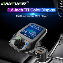 Onever Bluetooth 5,0 FM передатчик автомобильный модулятор Voiture MP3 радио плеер приемник двойной USB зарядное устройство QC3.0 без потерь музыка