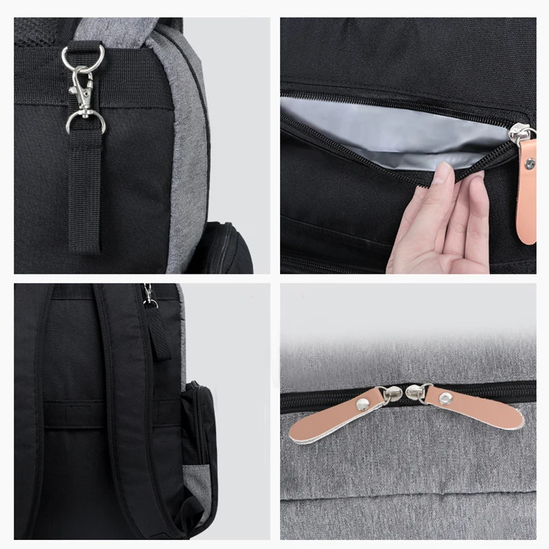 LAND Baby Bags with Stroller Hooks Large Capacity Diaper Bags Waterproof Mummy Bag Maternity Backpack Bag Travel Nursing Handbag LAND Baby Bags with Stroller Hooks Large Capacity Diaper Bags Waterproof Mummy Bag Maternity Backpack Bag Travel Nursing Handbag