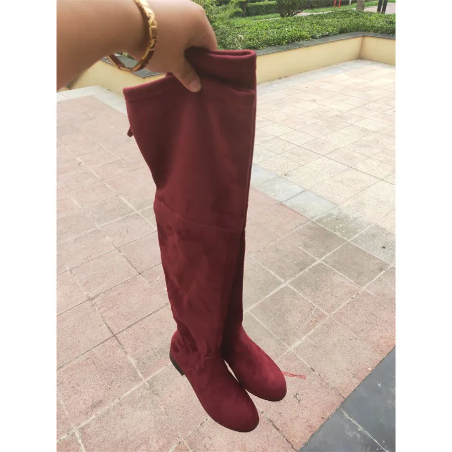 

thigh high Thin Overknee Elastic Non-slip Woman boots