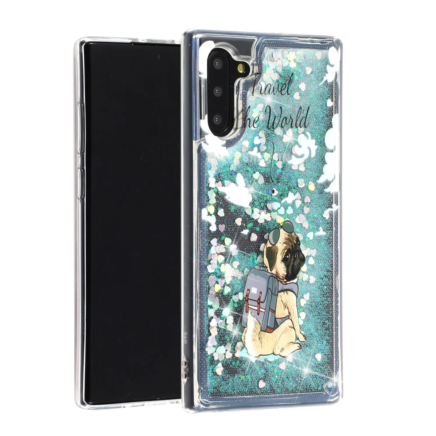 Светлый блестящий чехол для samsung Galaxy Note 10 динамический песок чехол для samsung Note 10 Note10 SM-N9700 бампер чехол 6,3"