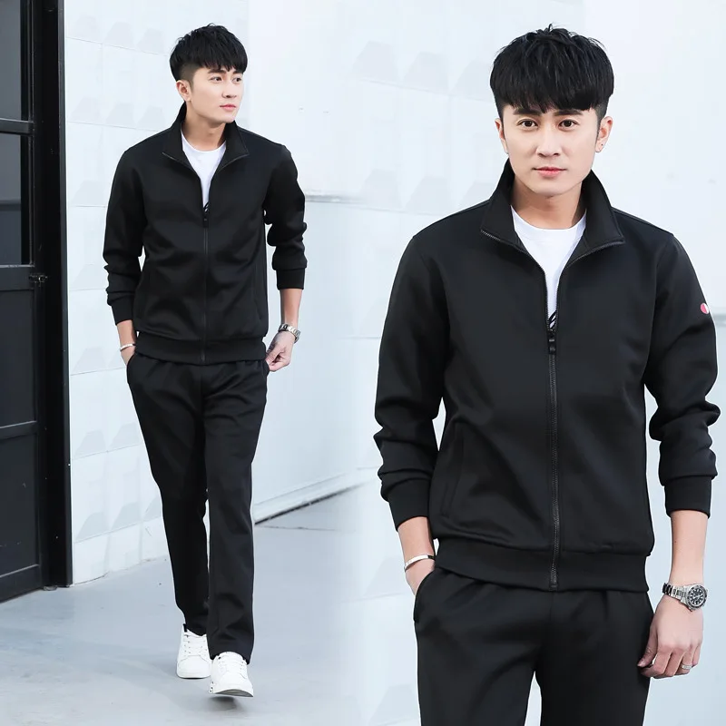 Spring And Autumn MEN'S Sport Suit Long Sleeve Fashion Casual Korean-style Hoodie Suit MEN'S Coat Spring And Autumn MEN'S Sport Suit Long Sleeve Fashion Casual Korean-style Hoodie Suit MEN'S Coat