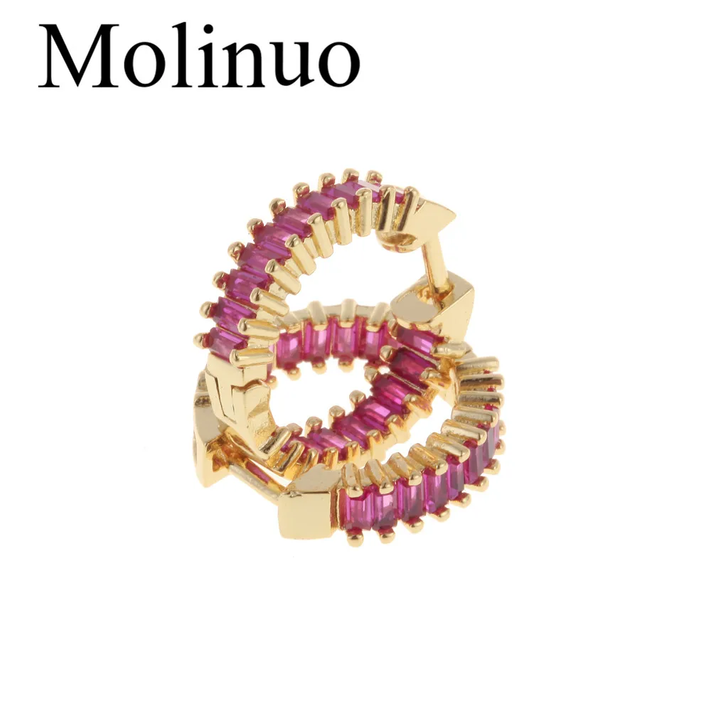 Molinuo, новинка, модные разноцветные маленькие серьги, очаровательные, для женщин, Международный, популярные, изысканные ювелирные изделия, подарок, вечерние, свадебные, Обручальные