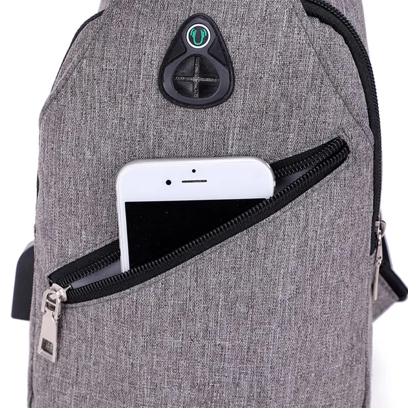 Simple Chest Pack Bag Sling Bag Outdoor One Shoulder Crossbody Bag for Men Hiking Cycling Travel Use Supplies X7XC