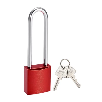 

uxcell 3 Inch Shackle Key Different Safety Padlock Aluminum Alloy Lock Red