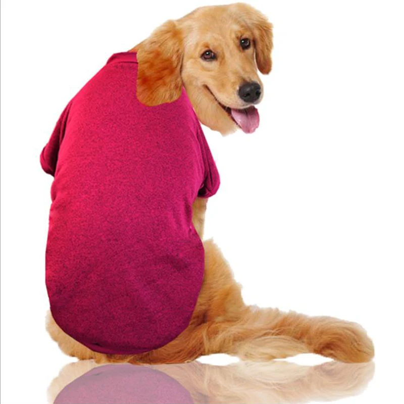 Осенняя одежда для флиса свитер золотой ретривер Хаски Лабрадор Одежда для больших собак зимняя кофта с капюшоном для домашнего животного спортивная одежда 3XL-9XL