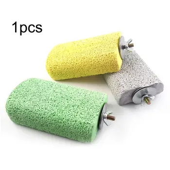 

Bird Molar Stone Platform Parrot Parrotlet Finch Standing Playing Chew Stick Q9QF