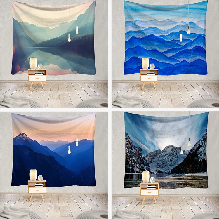 Wall carpet for Bedroom Forest Landscape Tapestry Hanging Tapesty Blanket 200X150cm Print tapestry boho home decorative | Дом и сад