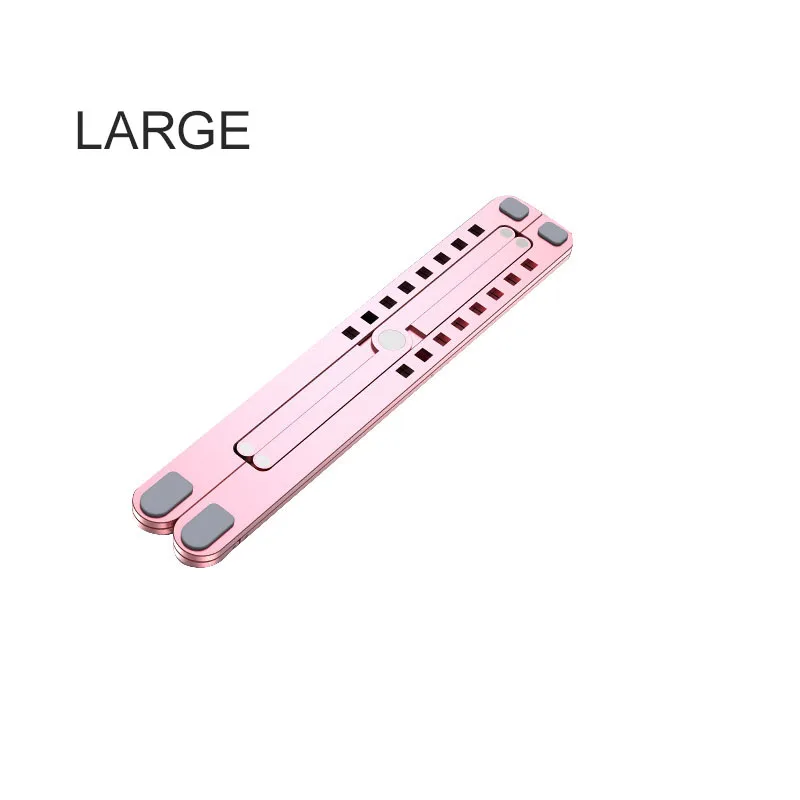 big size pink Держатель для планшета, подставка для ноутбука из сплава, складная подставка для ноутбука, подставка для Ipad, подставка для Macbook, противоскользящий прочный охлаждающий кронштейн для компьютера - Цвет: big size pink