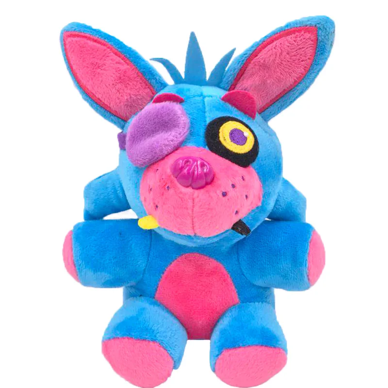 18 см FNAF мягкие игрушки пять ночей у Фредди плюшевая кукла игрушка Funtime Фредди игра ужасов Кукла Детская подарок на день рождения - Цвет: Blue Pink Foxy