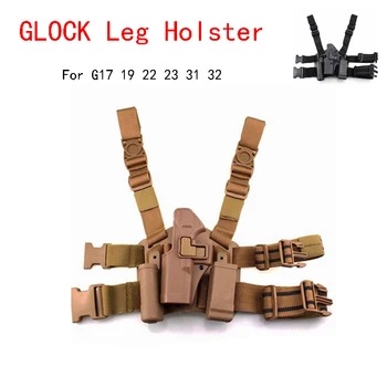 

Hunting Glock Holster film and television props G17 plastic pistol legs tactical CS expansion game holster left and right hand