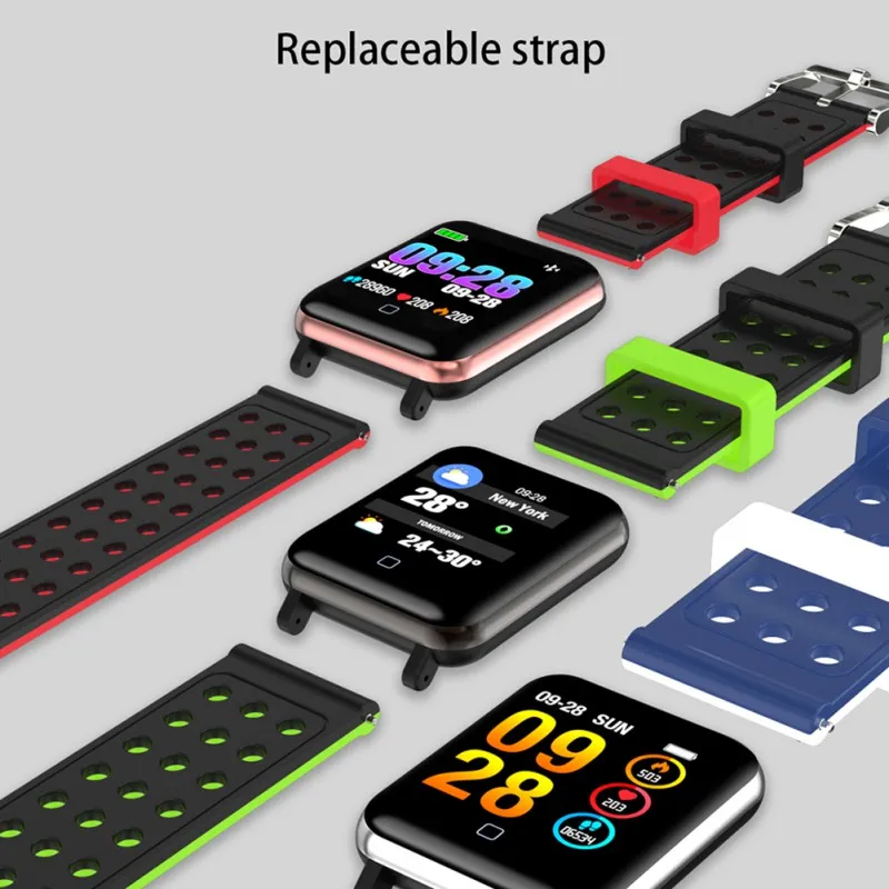 Multifunction Heart Rate Blood Pressure IP68 Anti-watercolor Screen Smart Wristband Multi-function Steel Belt Smart Wristband