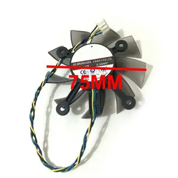 

75MM FD8015U12S DC12V 0.5AMP 4PIN Cooler Fan For ASUS GTX 560 GTX550Ti HD7850 Graphics Video Card Cooling Fans K1AA