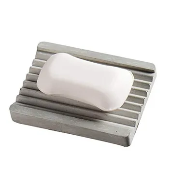 

Nicole Silicone Concrete Mold Rectangular Soap Dish Rectangular with Stripe Handmade Cement Mould