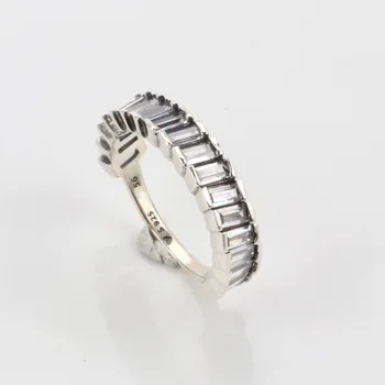 

Authentic 925 Sterling Silver New Creative Glacier Simple Versatile Glacier Pan Ring For Women Wedding Party Fashion Jewelry