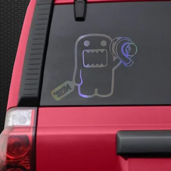 

2pcs 3D Domo kun Car Stickers and Decals Auto Vinyl JDM Sticker Reflective Car Window Decal Car Styling Accessories Decoration