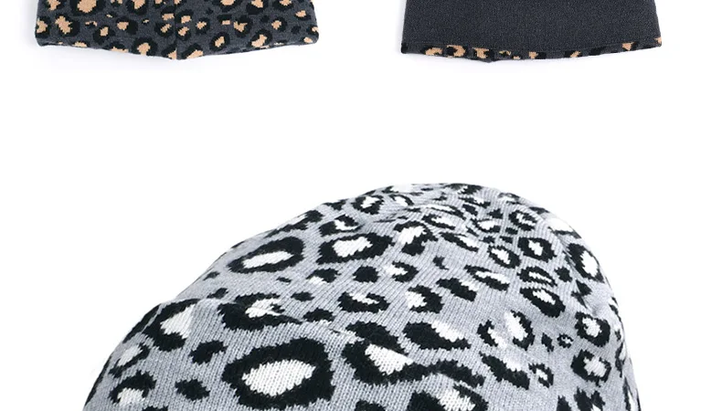 Модный Леопардовый женский колпачок для помпонов шарф из натурального меха енота мяч шапка нагрудник набор головной платок шапка Зимний
