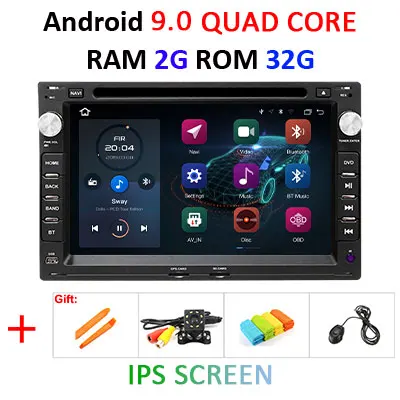 2G 16G IPS DSP ips 2 Din Android 9 автомобильный радиоприемник gps для VW/PASSAT B5/MK5/JETTA/POLO/GOLF/MK4/TRANSPORTER/T5/для peugeot 307 Автомобильный dvd play obd2 - Цвет: 2G 16G IPS