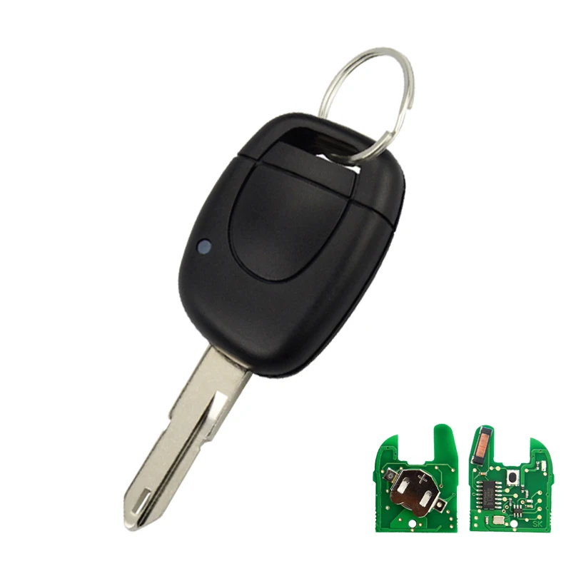 OkeyTech 1 Кнопка 433 МГц ID46Chip дистанционный ключ автомобиля для Renault Master Kangoo Clio Twingo Uncut NE73 VAC102 замена ключа лезвия - Количество кнопок: NE73 206 blade