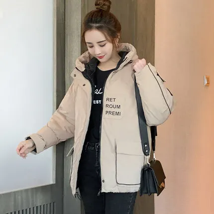 

2019 new women's down jacket winter oversize bread service ins Korean version of loose women's cotton tooling