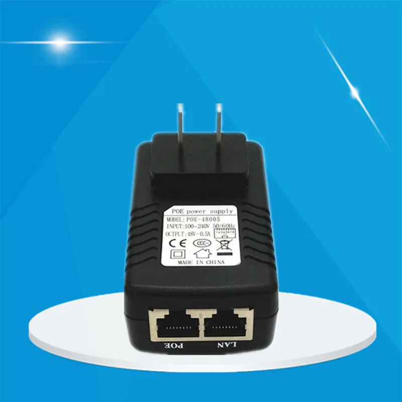 Горячая Cctv 48 V 0.5A POE настенная вилка Poe инжектор Ethernet адаптер конвертер Ip камера
