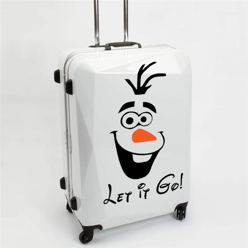 Funny Snowman Olaf Let It Go Wall Stickers Bedroom Window Home Decor Disney Frozen 2 Wall Decals Vinyl Mural Art Free Shipping