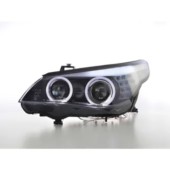 

FKSFSBM18013fari Xenon Angel Eyes BMW 5 Series E60/E61 year Constr. 07-10 black AFS