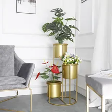 Northen Европа кованого железа перголы простой гостиной зеленый ананас горшок rackIndoor Тип пола цветок стенд металлическая полка