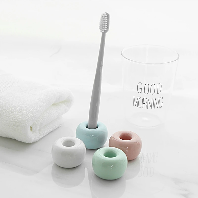 Mini Vintage Ceramic Tooth Brush Stand Porcelain Toothbrush Organizer for Bathroom Vangonee Toothbrush Holder