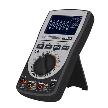

2 In 1 Analog Bandwidth Intelligent Digital With Bar Graph Portable 20KHz 200Ksps Oscilloscope Multimeter Current DC AC Voltage