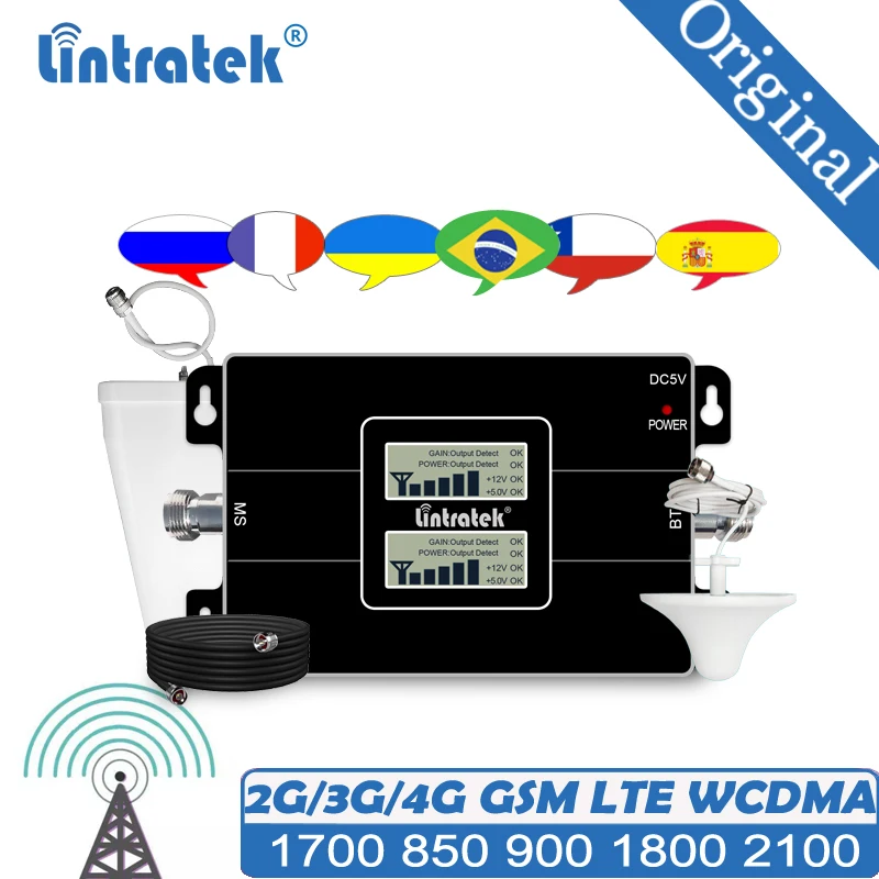 Cellular Signal Booster 3G 850 900 2100 1800 1700 GSM UMTS Amplifier Newest Dual Band Repeater WCDMA | Мобильные телефоны и