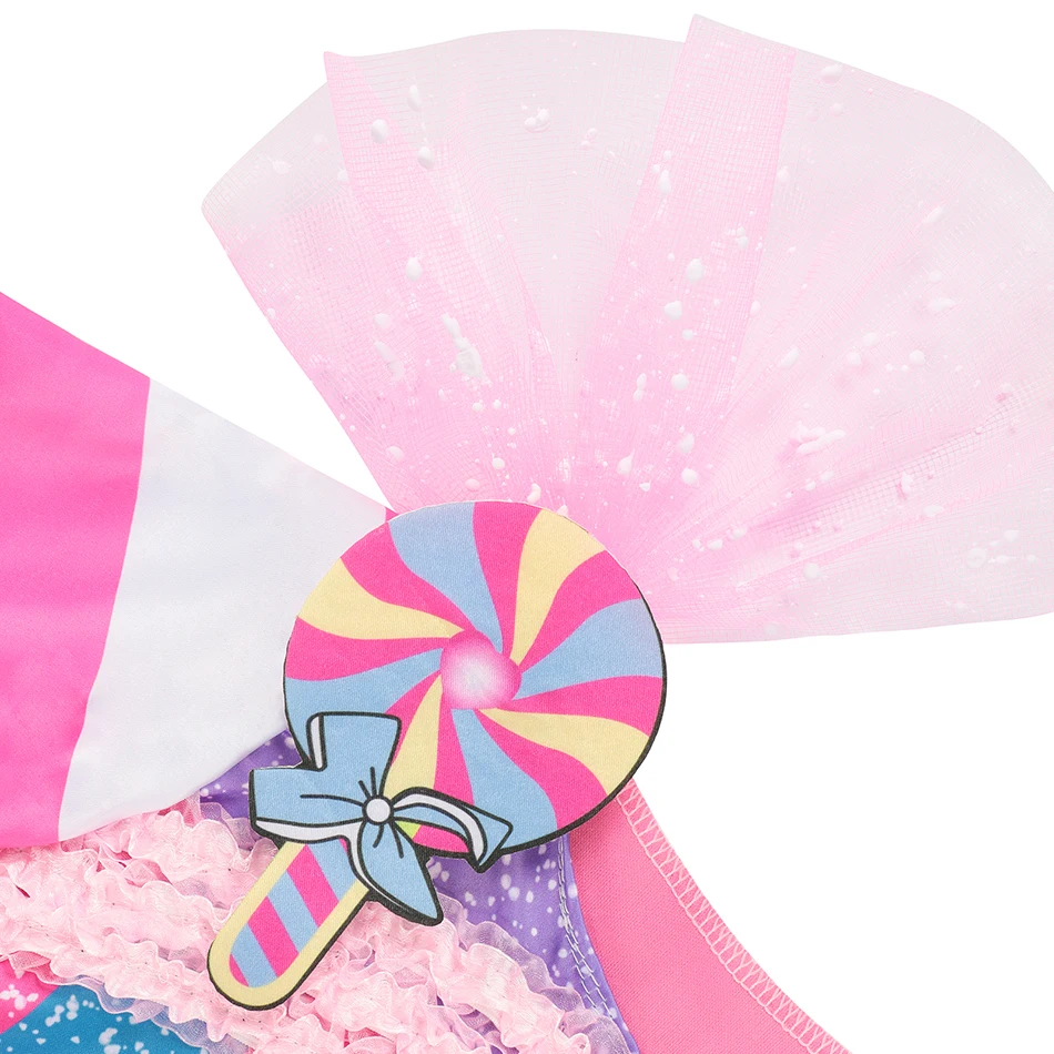 Girl Candy TUTU Dress Summer Kids Lollipop Donut Cartoon Party Carnival Cosplay Clothing Halloween with Candy Rainbow Wing JYF newborn baby girl skirt