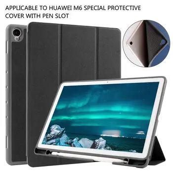 

Tablet Case For Huawei MediaPad M6 10.8 inch with Pen Slot TPU Shockproof Tablet Protector For Huawei MediaPad M6 10.8 Cover