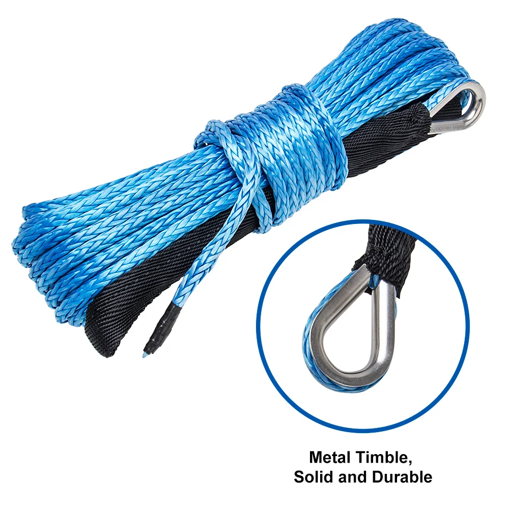 Синтетический трос для лебедок 1/4x50 фунтов 6 мм|winch rope|synthetic winch ropesynthetic |
