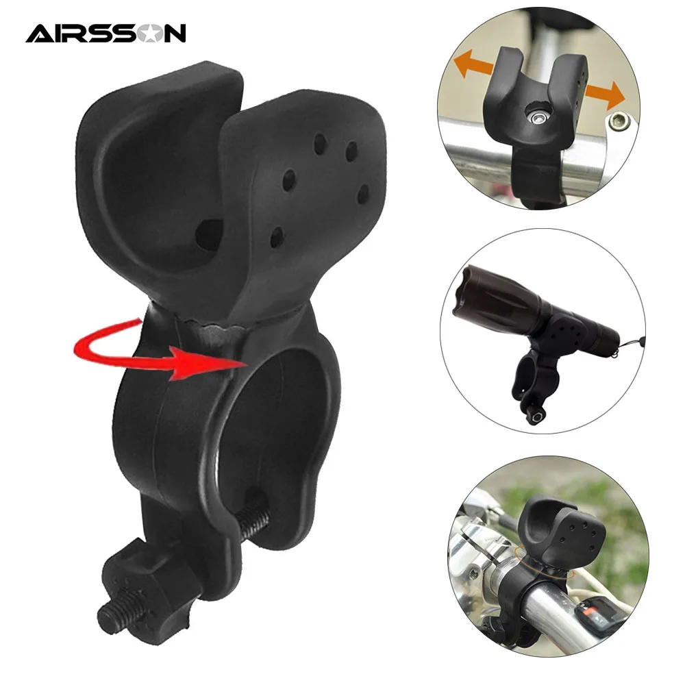 360° Swivel Bicycle Mount Holder Clip Clamp for Bike LED Flashlight Torch SG 