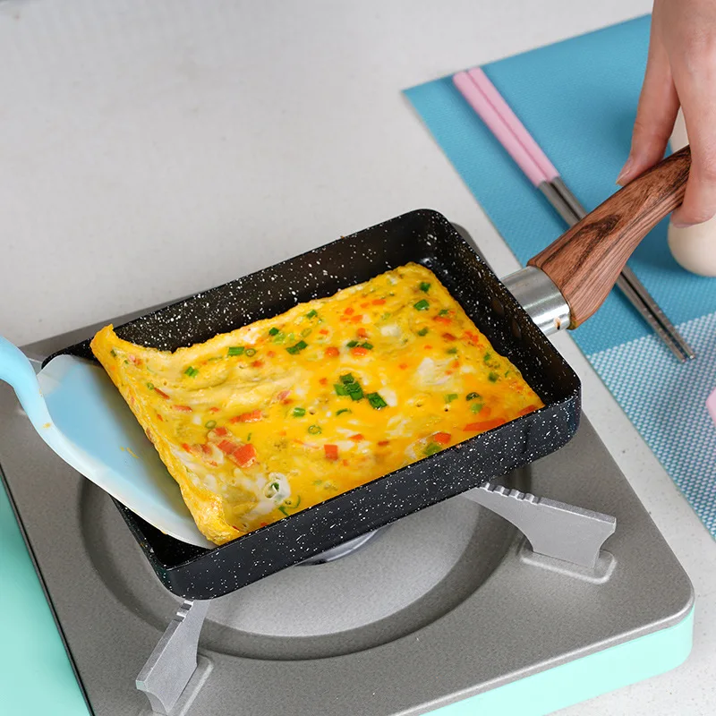 15*18 сковорода антипригарная Tamagoyaki японский из медицинского камня Алюминий