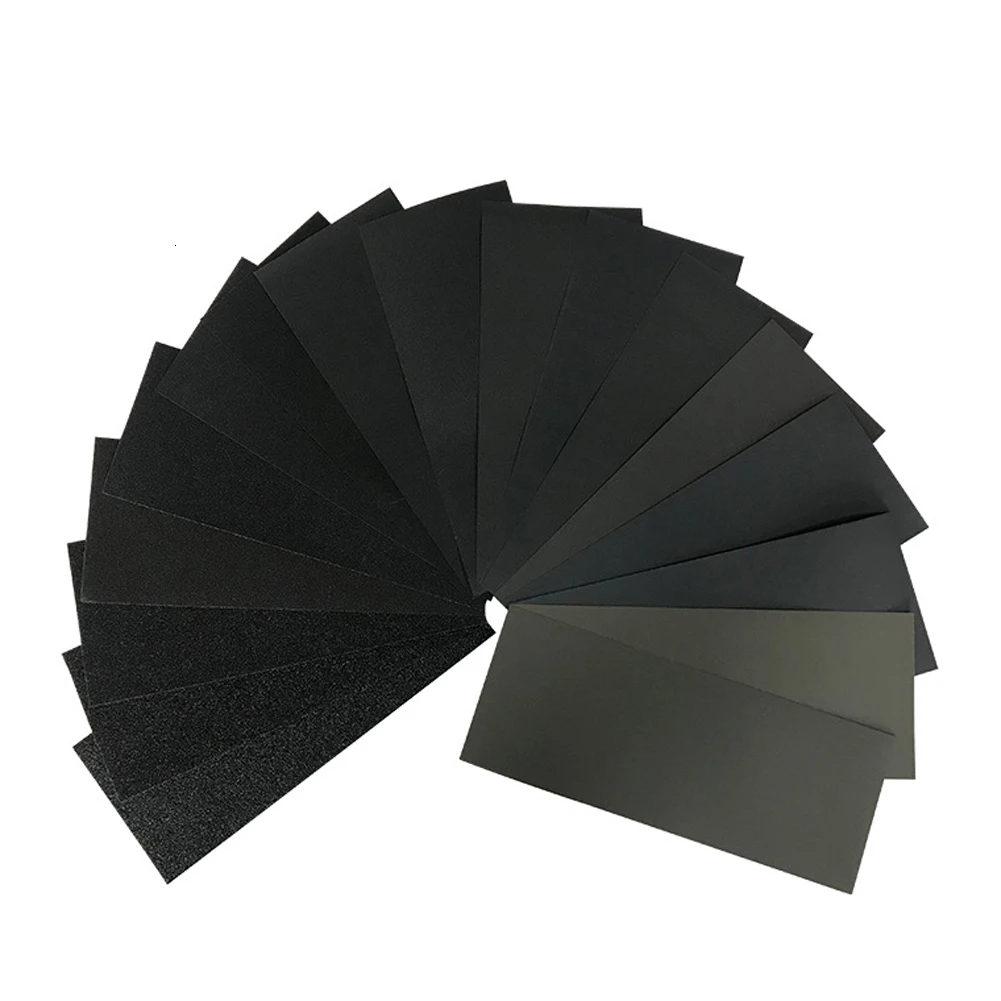 72Pcs 9x3.6inch Wet Dry Sandpaper 120-3000 Grit Assortment Abrasive Paper Sheets For Automotive Sanding Wood Furniture Finishing 72Pcs 9x3.6inch Wet Dry Sandpaper 120-3000 Grit Assortment Abrasive Paper Sheets For Automotive Sanding Wood Furniture Finishing