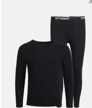 Xiaomi mijia удобный комплект нижнего белья шелковистая Антистатическая невидимая основа для мужчин и женщин Зимняя осенняя одежда длинные брюки смарт - Цвет: Male black XL