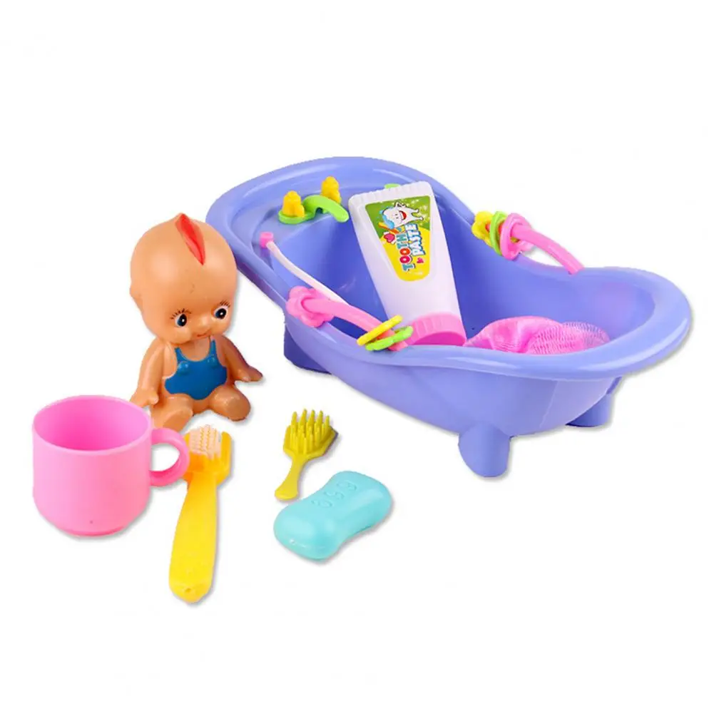 Lovely Bathroom Toy Eco-friendly Shower Toy High Simulation Gift Baby Play House Doll Toy 4