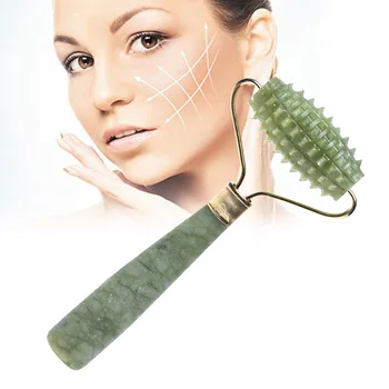 

Portable Thin Anti Wrinkle Slimming Lift Up Home Office Jade Neck Skin Relaxation Single Head Body Manual Facial Massage Roller