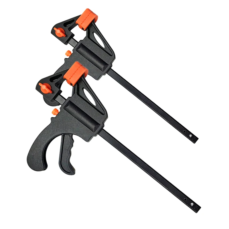 

4 Pcs Quick Grip Clamps 4 Inch Portable DIY Hand Tools Mini Plastic Bar Woodworking Clamps Ratchet Release Speed