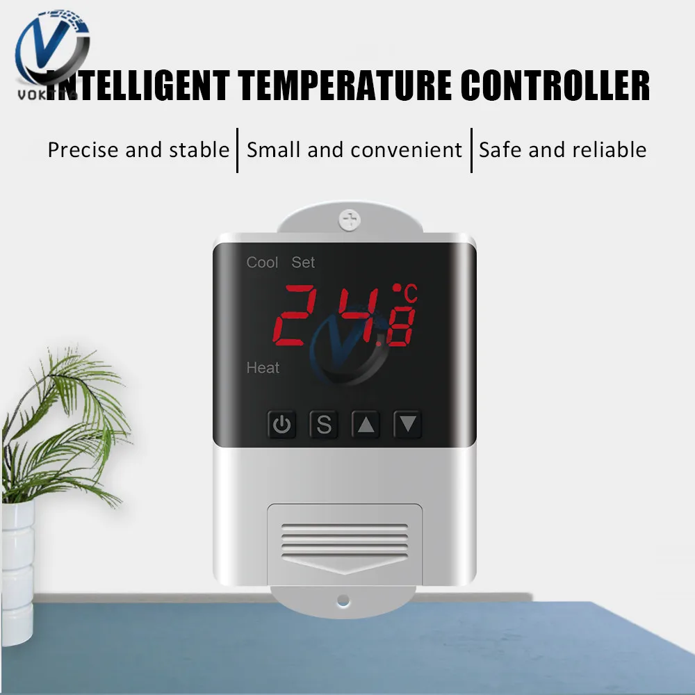 DTC1200 AC 110V 220V термостат контроллер температуры электронный цифровой терморегулятор для аквариума инкубатор