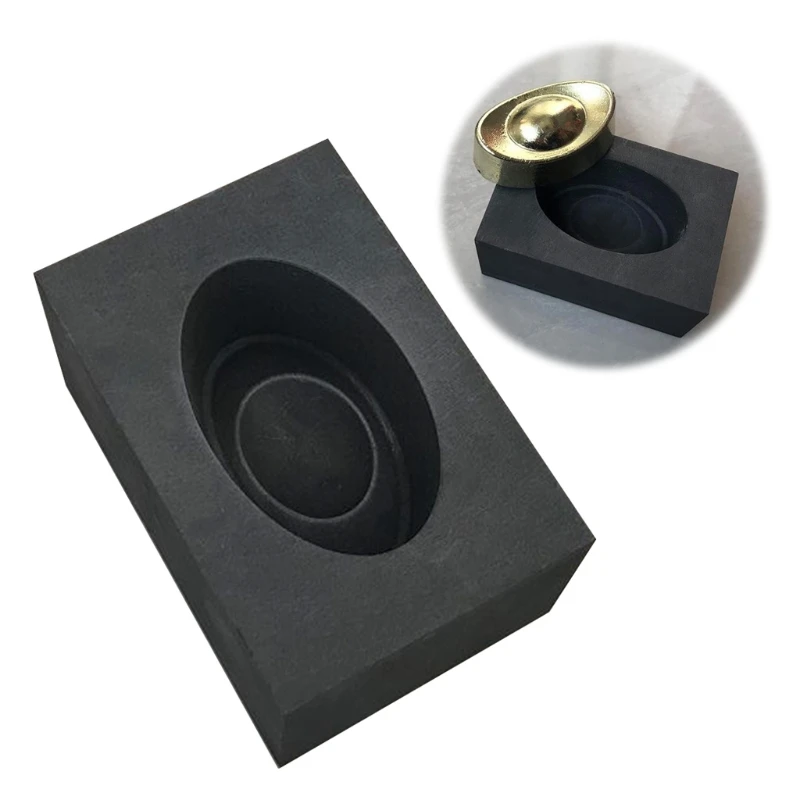 Silver Gold Ingot Shape Mold Graphite Crucible Mold Melting Gold Silver