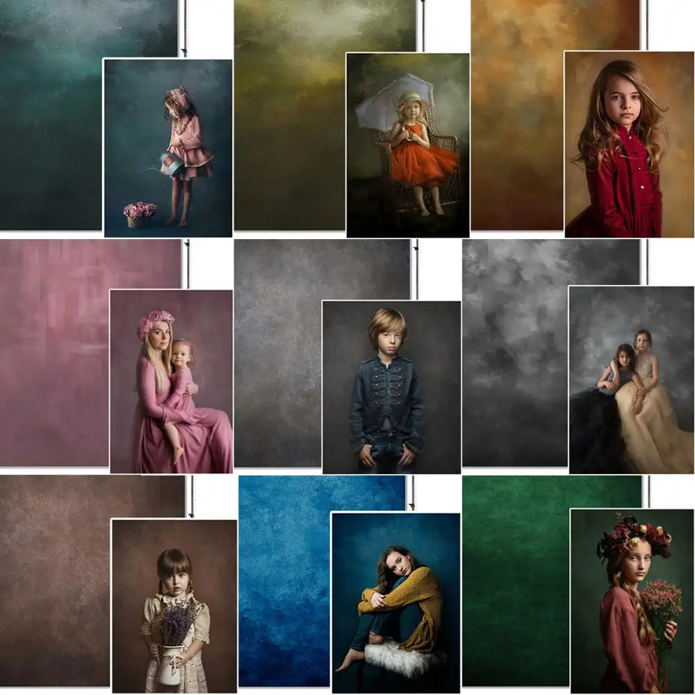 

Mocsicka Abstract Gradient Solid Color Backdrop Old Master Photo Gallery Baby Portrait Photography Background Photo Photophone