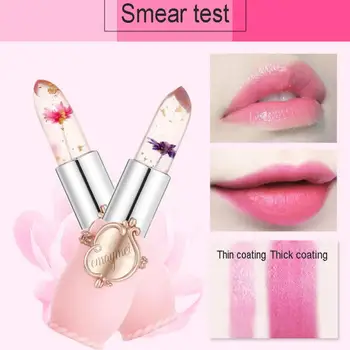 

Creative Transparent Flowers Lip Balm Long Lasting Moisturizing Repair Waterproof Temperature Color Changing Lips Care Lipstick