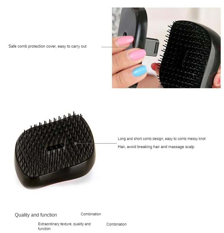 Manufacturers Direct Selling Anti-static Massage Combs Plastic Tangle Teezer Hairdressing Comb TT Comb Portable Models Wholesale
