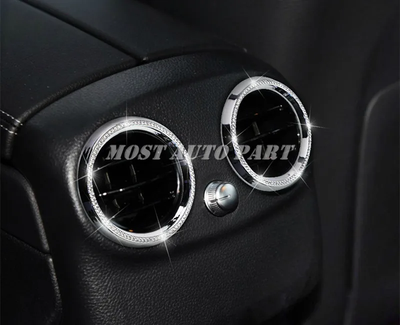 Стразы стиль консоль Задняя Крышка вентиляционного отверстия для Benz GLC X253 2015 2020
