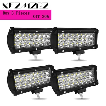 

XFZMZBZ LED Bar 7 inch LED Light Bar 3 Rows Work Light Combo Beam for Driving Offroad Boat Car Tractor Truck 4x4 SUV 12V 24V