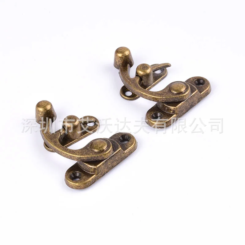

Hardware Toggle Vintage Buckle Lock Gift Box Lock tie pi kou Hook Wholesale