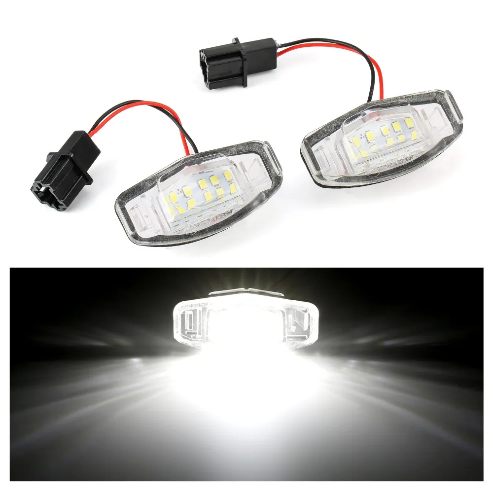 2шт 18 SMD СВЕТОДИОДНЫЙ номерной знак свет Ошибка бесплатно для Acura MDX RL TL TSX ILX